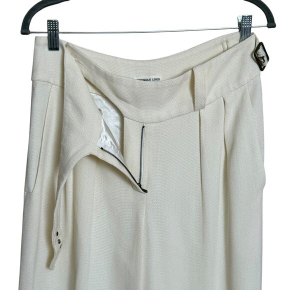 VERONIQUE LEROY PARIS Wide Leg Belted Pants Size 40 EU Made in France - Picture 5 of 11